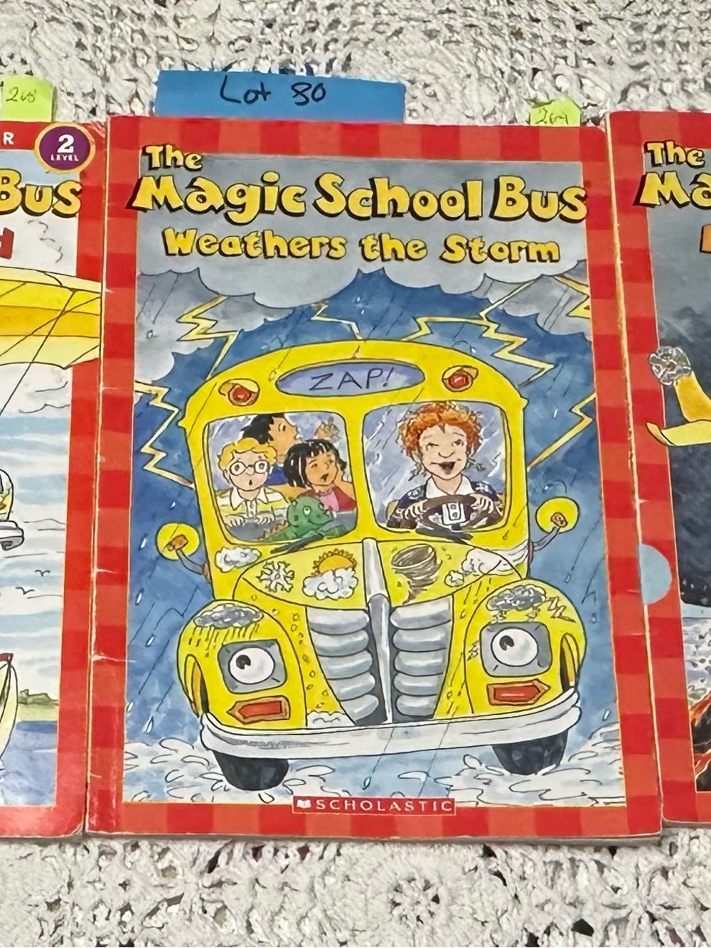 Bundle of vintage Scholastic The Magic School Bus: Storms, Wind and Volcanoes